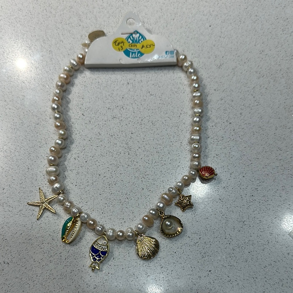Charming Seashell Pearl Necklace